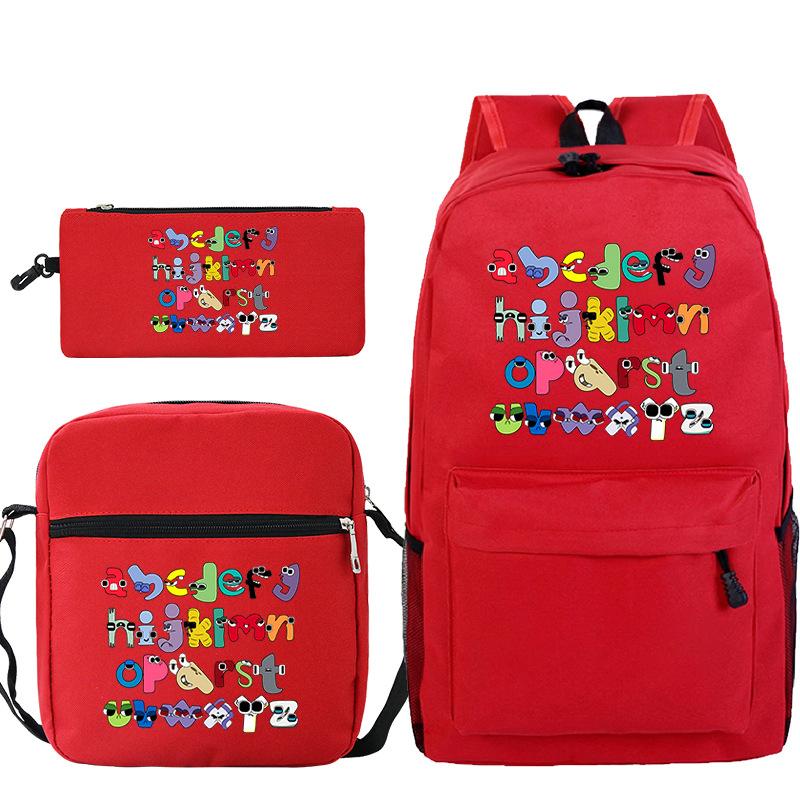 Game Alphabet Lore Alphabet Legend School Bag Backpack Shoulder Bag Pencil Case