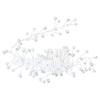 Floral Hairband Bride Hair Comb Girls Bridal Tiara Flowers Faux Pearl Headpiece Women Headband Decoration for Wedding