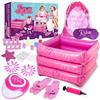 Shemira Gift Set for Girls 7, 8, 9, 10-12 Years Old, Spa Day Toys, Kids Manicure Pedicure Kit and Nail Art Kit, Birthday Gifts for Girls Age 7-12,