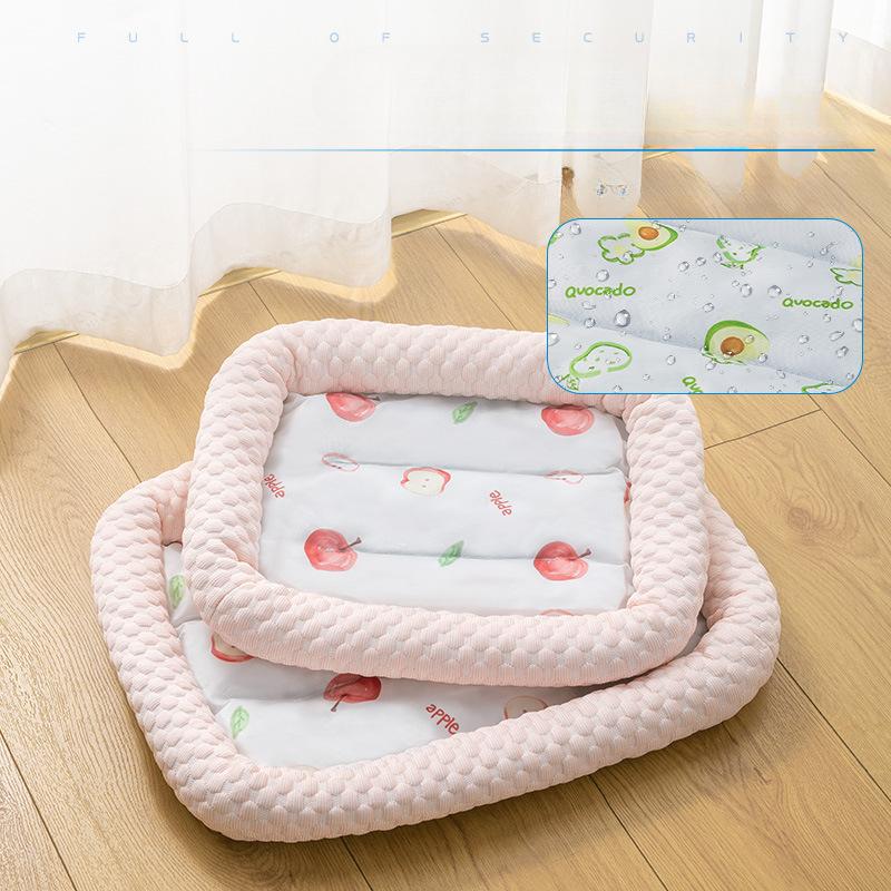 Summer Cooling Pet Cat Bed Cushion Ice Pad Dog Sleeping Square Mat for Puppy Dogs Cats Pet Kennel Top Quality Cool Cold