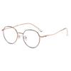 Diopter 0 -0.5 -0.75 Up To -6.0 Alloy Metal Female Male Blue Light Blocking Polygon With Prescription Spectacles Myopia Photochromic Eyeglasses