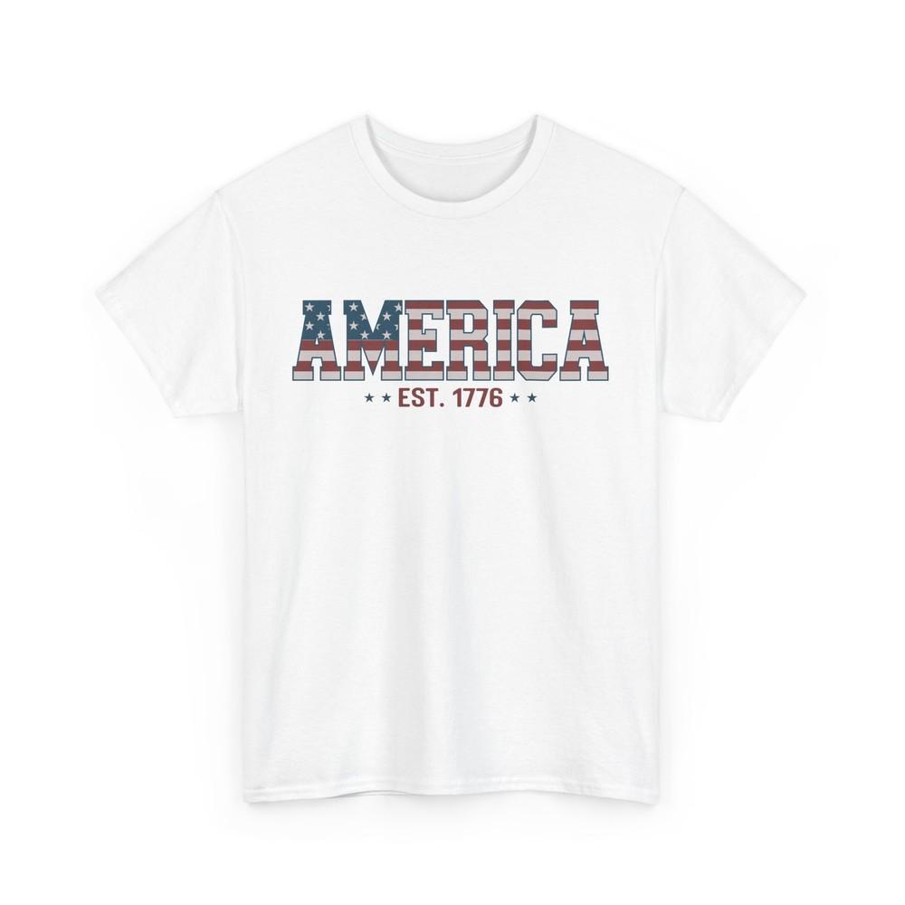 

Home of the Brave T-Shirt | Stand Tall Proud for the USA | America Est.1776 4XL