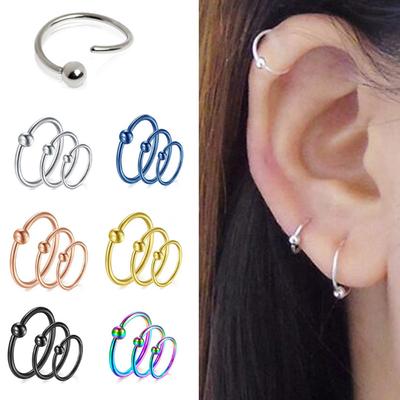 Kartenkugel kleiner Ohrring, Nasenring, psychologisch, Ohrringe, persönliches Multimiru, kleiner Kreis, Ohrdekoration, Lippenring, Punktionsschmuck