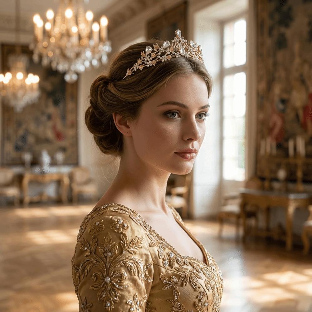Adult Wedding Ceremony Hair Accessories Sparkling Princess Tiara Photoshoot