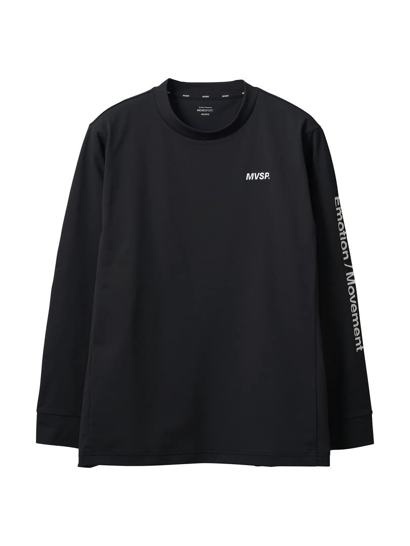 

Move Sports Descente Long Sleeve Stretch Training Men s T-Shirt, Soft, Moisture-Wicking, Quick-Drying, Shirt, Black/Medium