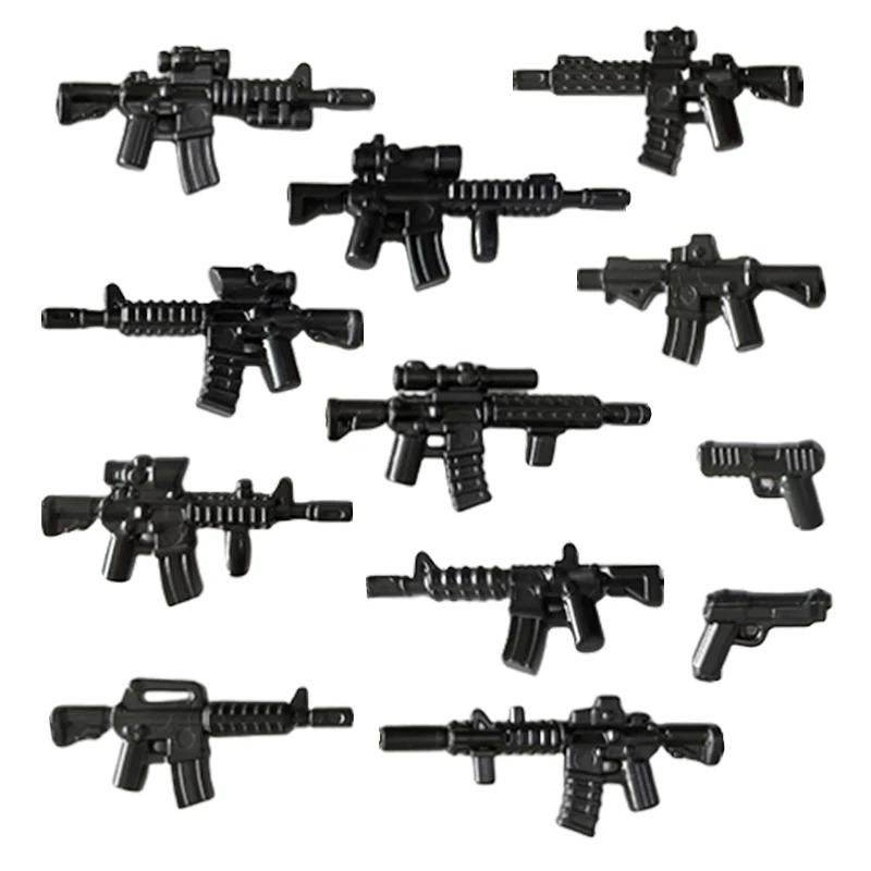 MOC Military Building Blocks Accessories Weapons Guns Special Forces Soldiers AKM Rocket Launchers Night Vision Toys Gifts X036