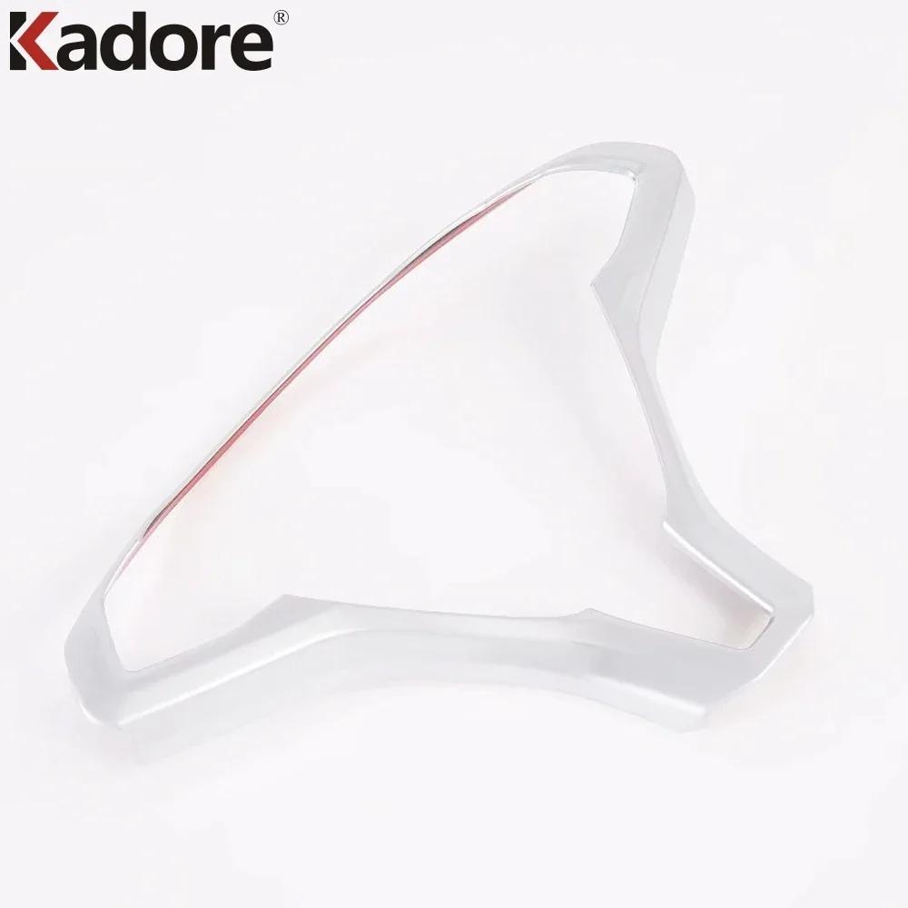 

Car Steering Wheel Panel Cover Trim For Tesla Model X 2016 2017 2018 Carbon Fiber Interior Mouldings Accessories ABS Matte