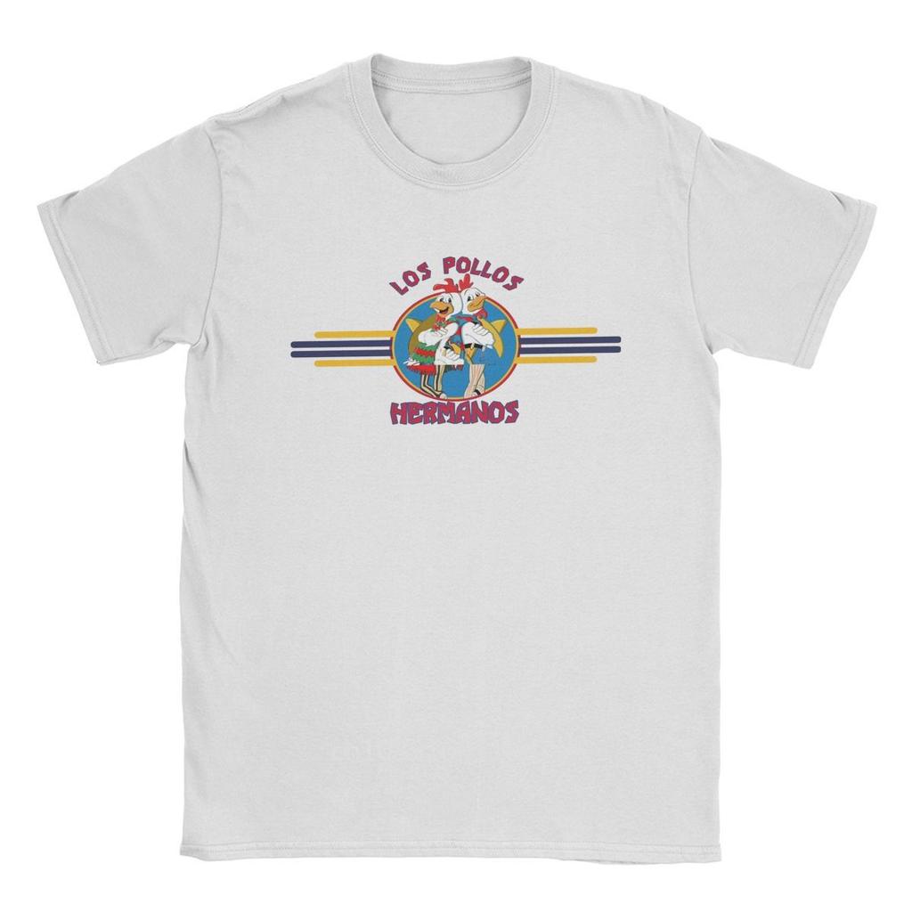 Men Los Pollos Hermanos Breaking Bad T Shirt Cotton Clothes Vintage Short Sleeve Round Collar Tee Shirt Plus Size T-Shirt