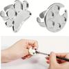 1pc Nail Art Palette Ring Set,  Polishing and Drawing Mixing Palette, Nail Color Mixing Tool, Perfect for Nail Artists and Makeup Artists
