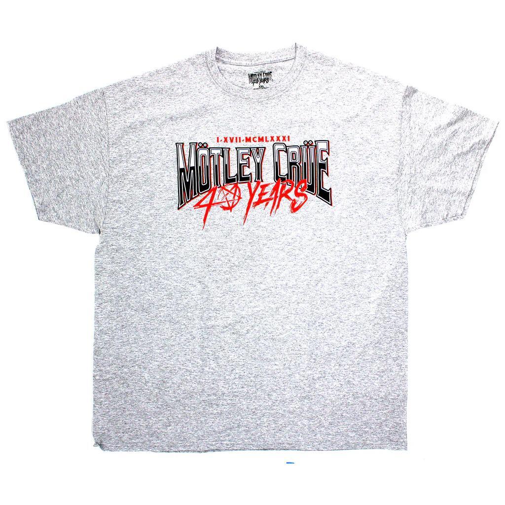 T-shirt Motley Crue - 40 Years of Motley Crue Shirt -2XL S