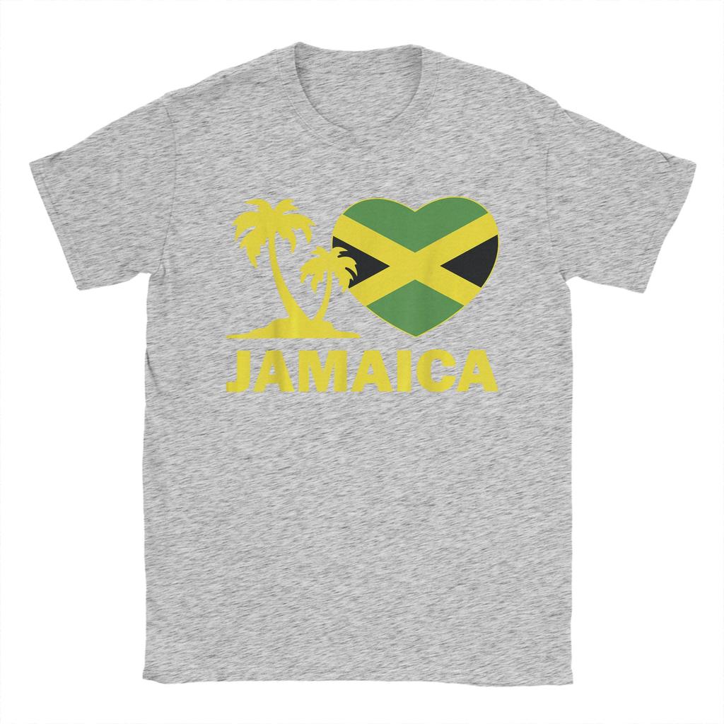 Oversized TShirt JamaicaShirt I Love Jamaican Flag Heart Women Unisex Kid Girls TShirt100 Cotton TShirts for Unisexs Summer Tops