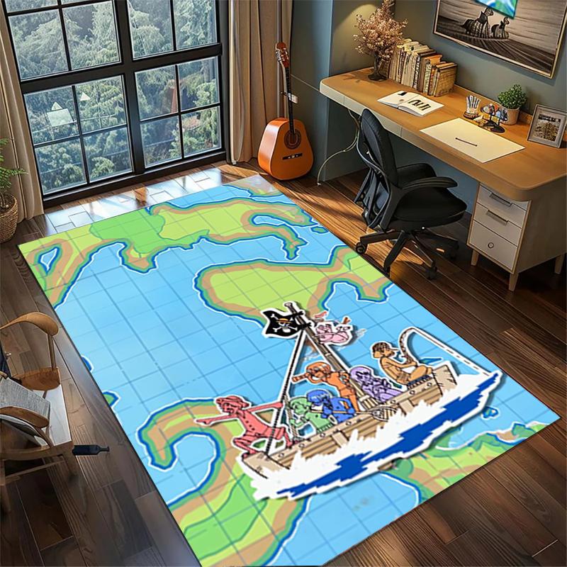 Non Slip Washable "ONE PIECE" Rug Large Area Carpet Gamer Room Bedroom Home Decor Kwq2