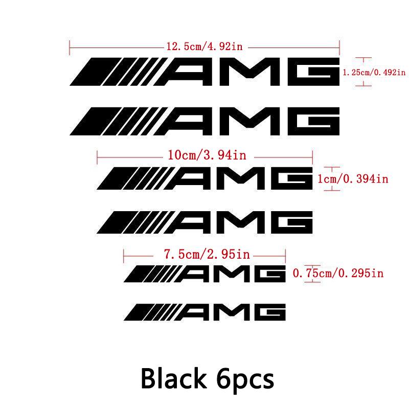 Adesivi Pinza Freno Ruota Auto Impermeabili Riflettenti Emblema Decorazione Decalcomania Per Mercedes Benz AMG W205 W203 GLC GLA W211 W220 GX2