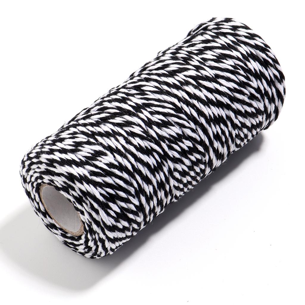 100M/Roll Cotton Cord Baker Twine Colorful Cotton Twine Macrame Cords String DIY Christmas Gifts Packing Home Textile Decoration
