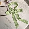 Wind 190 Polka Dots Slender Narrow High-end Small Tie Tied Hair Belt Silk Scarf Women's Streamer Bag Strap