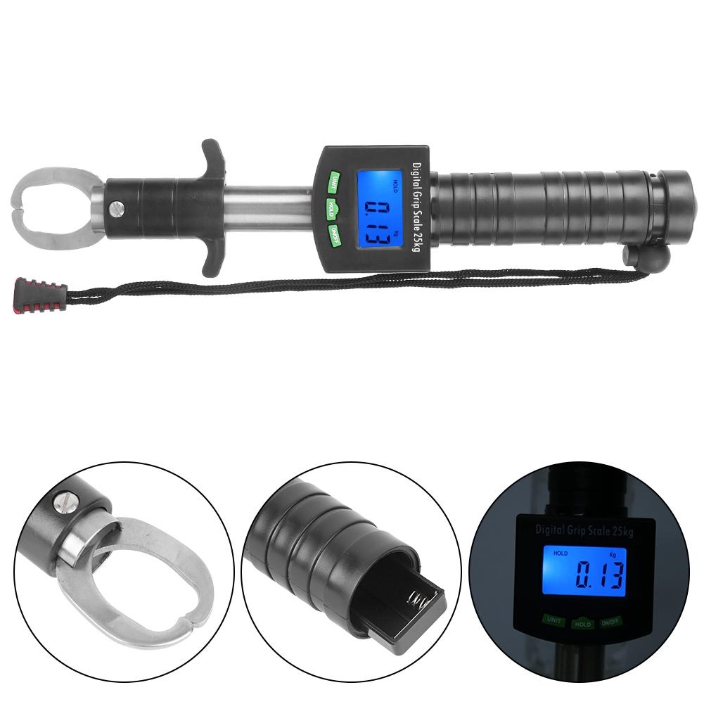 Digital Scale Fishing Grip Stainless Steel Fish Lip Grabber Electronic Weight Scale