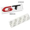 3D Metalen GT Logo Auto Achterklep Embleem Badge Decals Sticker