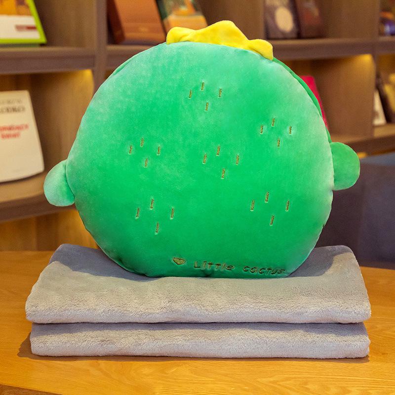 Fruit Animal 3-in-1 Pillow Blanket: Dual-Use Nap Pillow, Car Cushion, and Air Conditioning Blanket