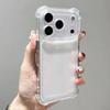 Airbag Shockproof Armor Phone Case For iPhone  Air 16 15 Plus 14 17 Pro Max 13 12 11 16e Transparent Protective Hard Cover Funda