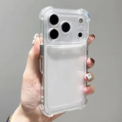 Airbag Shockproof Armor Phone Case For iPhone Air 16 15 Plus 14 17 Pro Max 13 12 11 16e Transparent Protective Hard Cover Funda