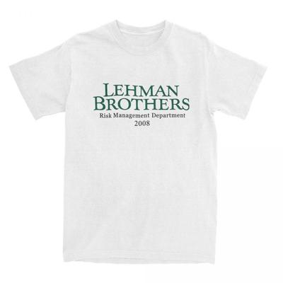 T-Shirt Lehman Brothers Risk Management  T Shirts Bank Hippie Tee Shirt for Beach Casual Short Sleeve Tees