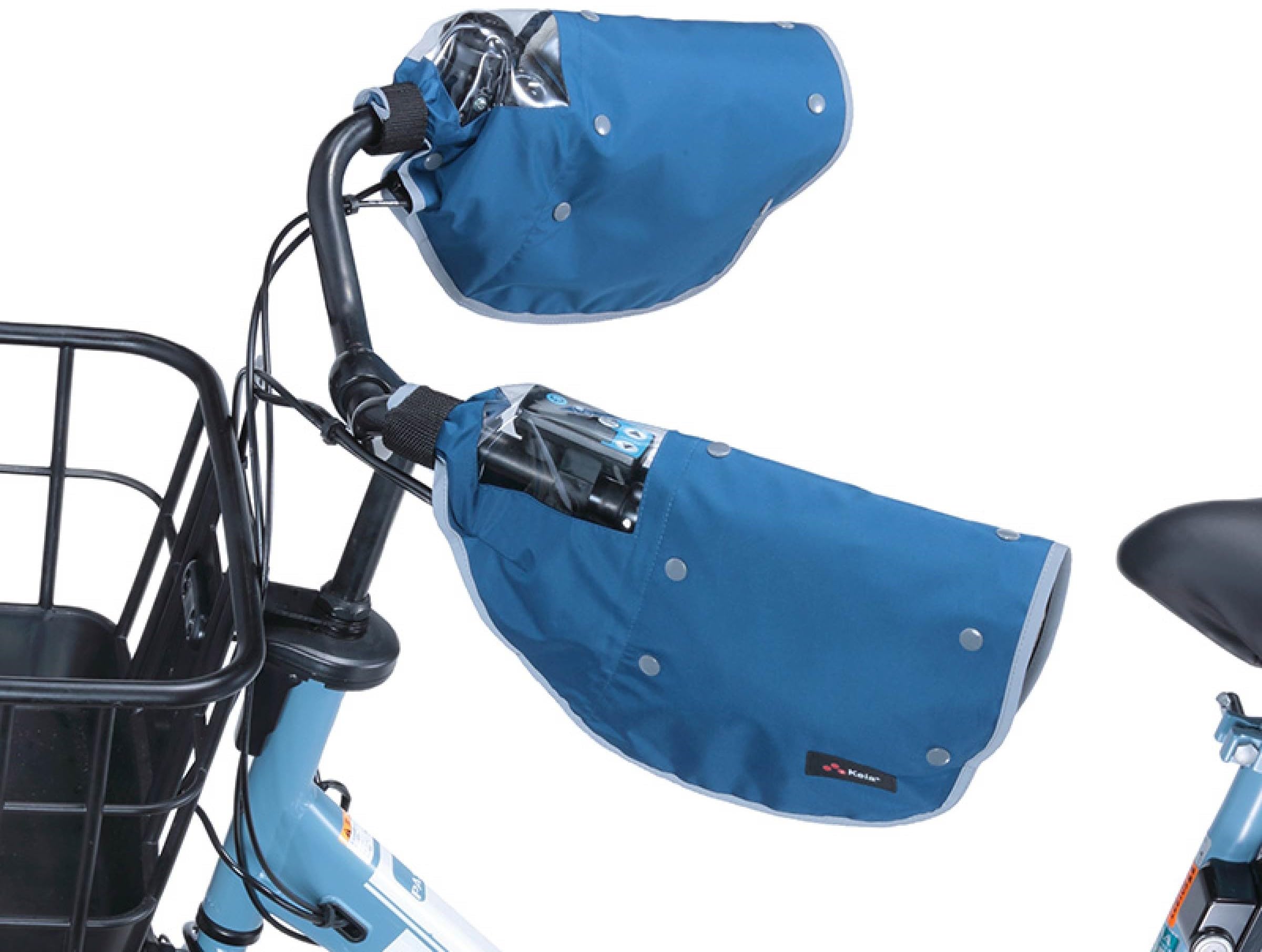 

Чехол на ручку Kawazumi Seisakusho со светоотражающим элементом на электрически закрепленной липучке, темно-синий, всесезонный (Для транспортных средств) КВЧ-510НВ