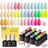 BORN PRETTY Offers 23 Gel Nail Polishes In and Fluorescent The Set Includes a Base Top and Matte Top Making It Perfect for DIY Nail Candy-colored