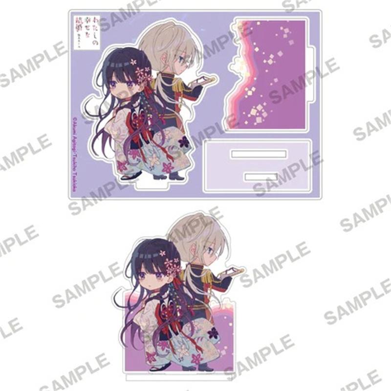 Japan My Happy Marriage Anime Figures Saimori Miyo Cosplay Acrylic Stands Kudō Kiyoka Character Model Cute Plate Desk Decor Pro