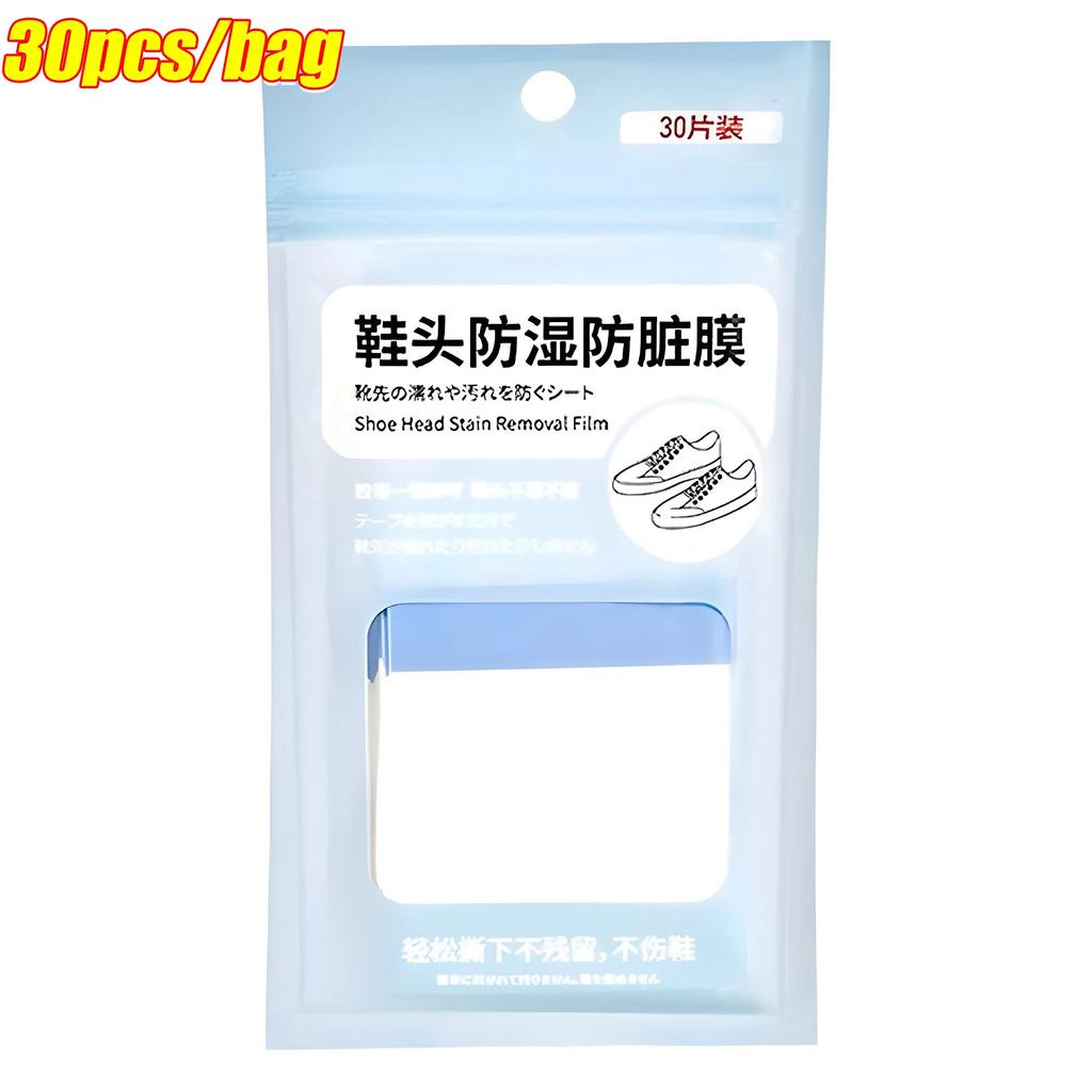 30/60pcs Transparent Anti-dirt Shoe Head Sticker - Portable Rainy Day Waterproof Film To Keep Shoes Clean