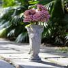 Cemetery Vases Praying Angel Sculpture Ornament Resins Outdoor Decors Flower Holder Pot For Memorial Garden Grave Site
