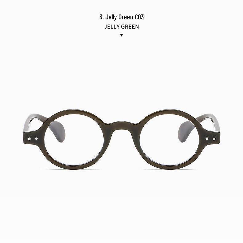 Leopard Print Retro Oval Glasses for Women: Myopia, Small Face, No-Makeup, Homebody, Bookworm Style, Tortoiseshell.