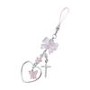 Bowknot Heart Cross Flower Phone Charm Straps Keys Hanging Pendants Bag Decor
