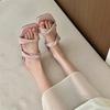 Soft and easy to wear! Pink purple flat-soled sandals women wear sandals soft-soled shoes in summer