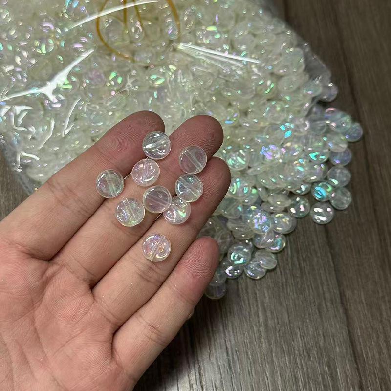 Yu Kang Переливающиеся Ракушки Русалки Барокко Свободные Акриловые Бусины для DIY Украшений 10mm