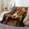 Native American Animals  Print Flannel Blanket, High quality Comfortable for All Seasons, Home Decor, Warmth and Comfort