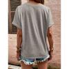 Street Style V-Neck Tee - Women's Summer T-Shirt, Basic Casual Top