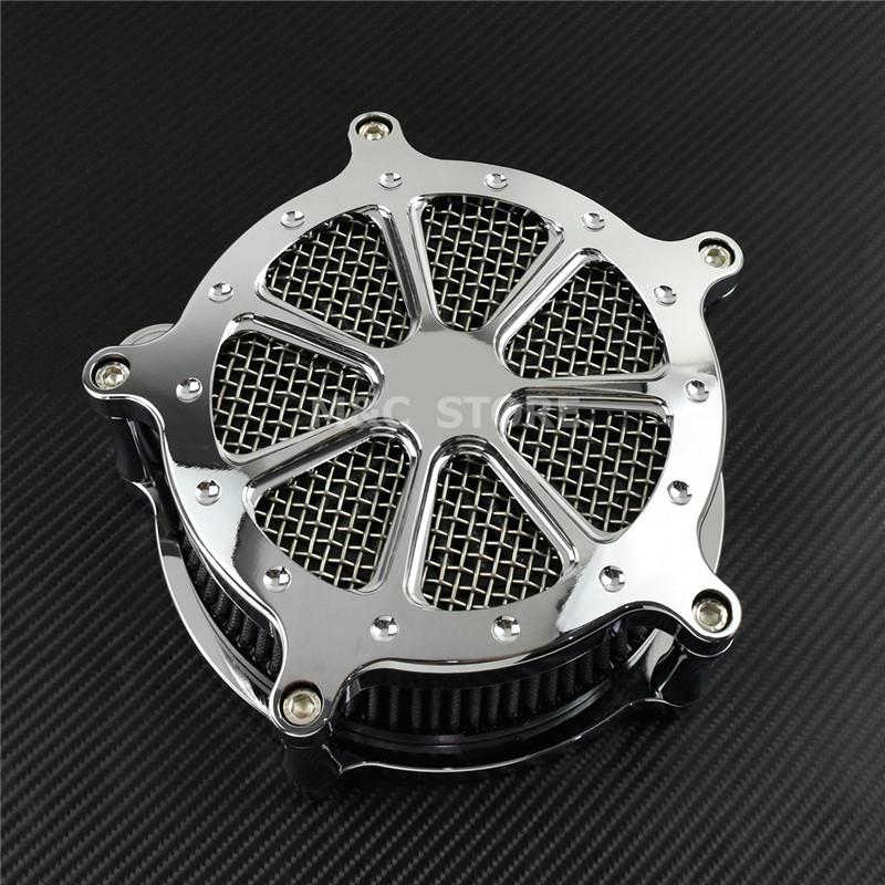 Motorcycle All Chrome Air Cleaner Air Filter System For Harley XL Sportster 04-22 Touring Road Glide 08-16 Dyna Softail Fat Boy