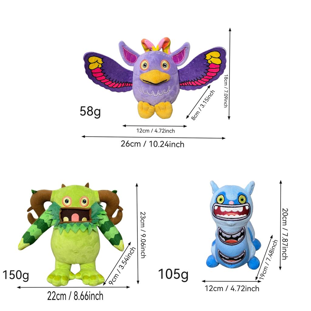 My Singing Monsters Plush Toy Soft Crystal Plush For Kids And Collectors