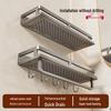 Milin No-Drill Wall-Mounted Bathroom Storage Shelf