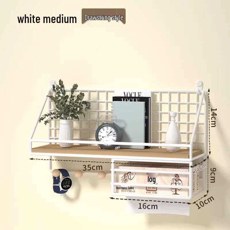 Lochfreies Lagerregal zur Wandmontage: Schlafsaal & Schlafzimmer Organizer Regal