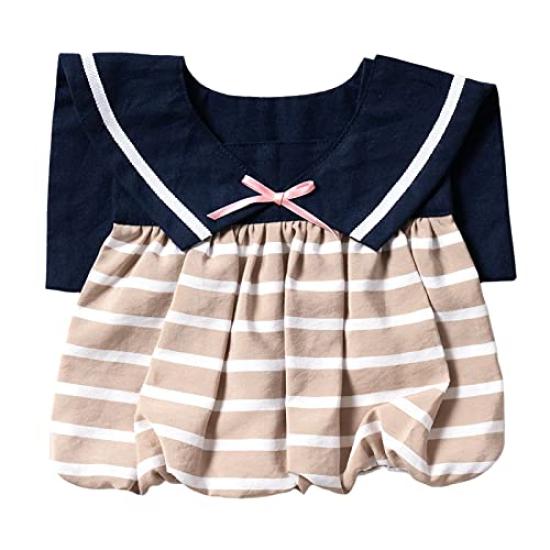 

Made in Sailor Collar Striped Gift Perfect for Baby Half Special and Marine Sailor Beige [NIVA] Japan, Bib, Boxed, Showers, Birthdays, Birthdays, бежевый