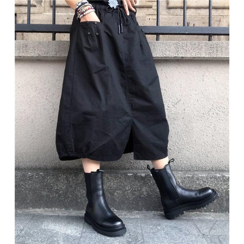 

YYFS Women s Solid Color Print Casual Summer Spring Skirts M