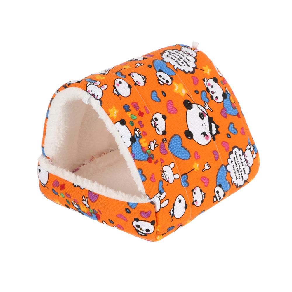 Hamsterhaus Warme Weiche Betten und Häuser Nagetierkäfig Bedruckte Hängematte für Ratten Baumwolle Meerschweinchen Hängekäfig Kleintier