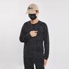 Li-Ning Düz Renk Günlük Bisiklet Yaka Raglan Bol Rahat Uzun Kollu Sweatshirt Erkek sweatshirt Siyah AWDU545-6