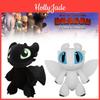 Peluche Dinamici Night Fury e Light Fury Per Amanti dei Draghi Bambole Drago Bianche e Nere