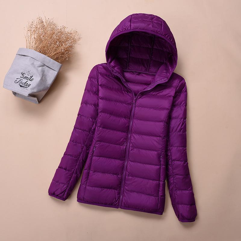 New Light Down Jacket Women's Short White Duck Down Fashion Autumn and Winter Light Jacket
