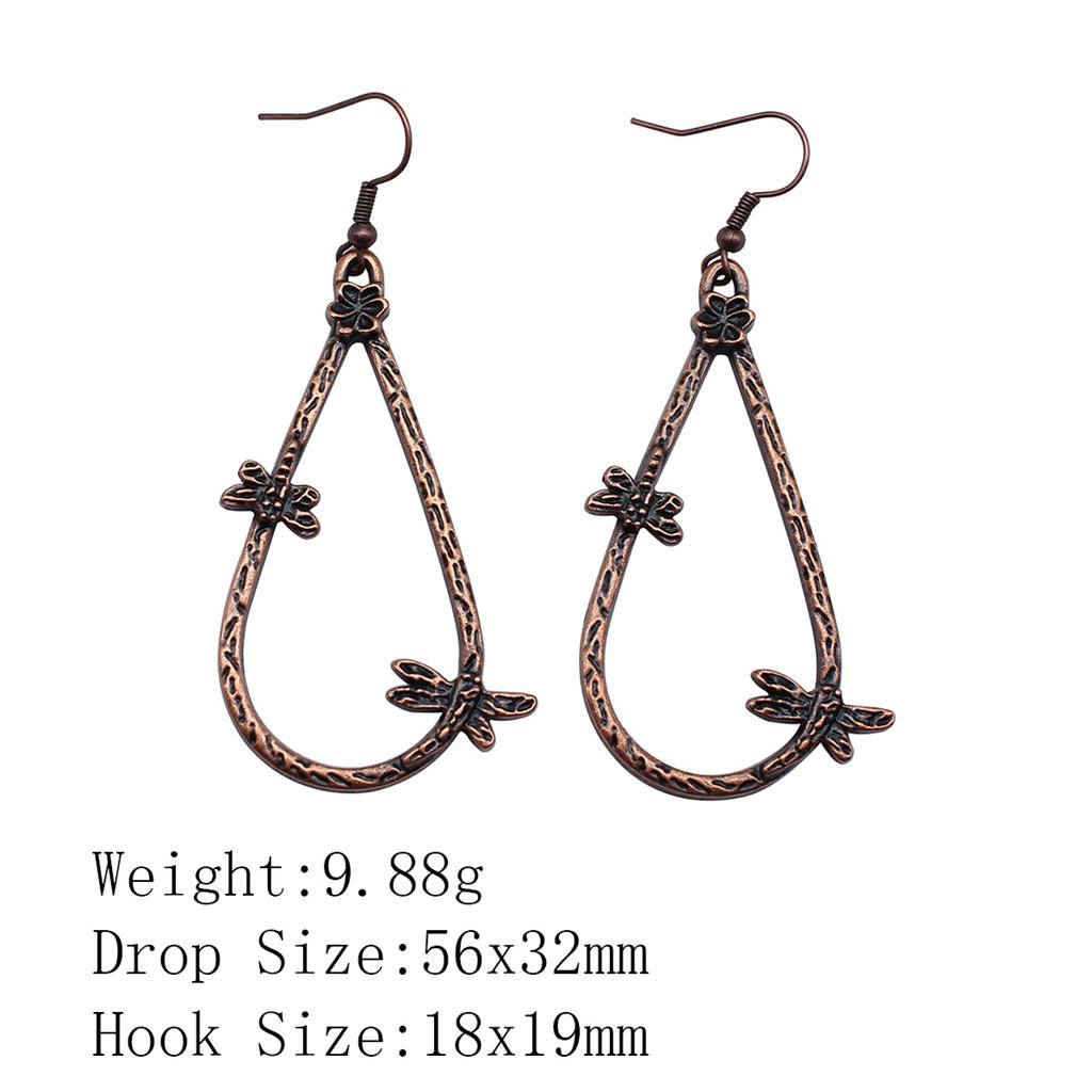 New Year's Day Earrings Women Geometric Water Drop Circle Drop & Dangle Earring Home Garden Party Earrings