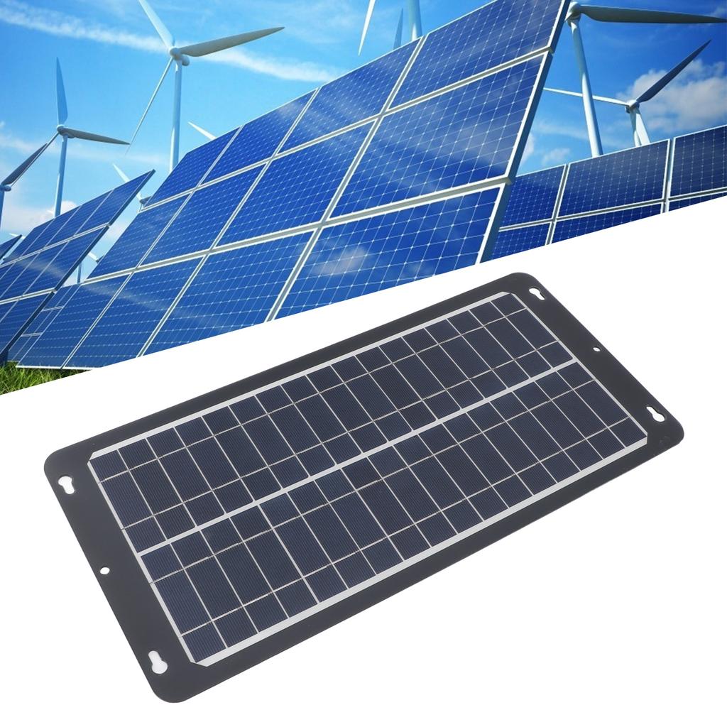 30W Solar Panel Kit, High Efficiency Monocrystalline Solar Charging Panel with Dual Ports and Waterproof Controller, for 12V 24V, Campin
