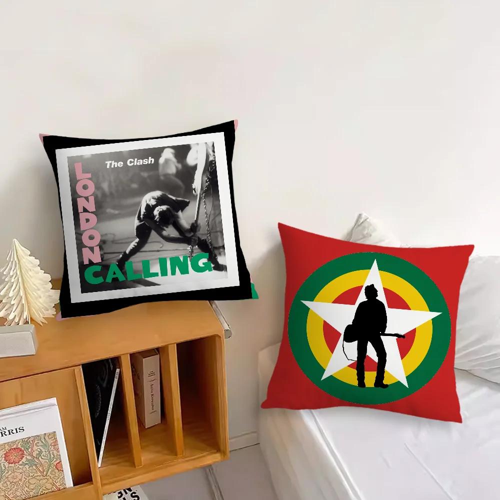Cushion Cover Band Living Room Music Headboard Bedroom Office Cushion Cushion Sofa Nap Rock The Time Pillow C-Clash Case
