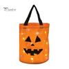 Festival Party Supply for Candy Glowing Pumpkin Bag with LED Lights, Reusable Halloween Treat Spooky Tote Lights Kids, Trick or Handbag Favors
